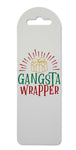 Gangster wrapper style three printed lightweight bookmark