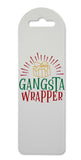 Gangster wrapper style three printed lightweight bookmark