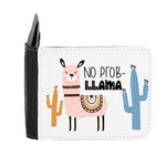 Llama One – No Problem No Prob-Llama Statement gent's wallet