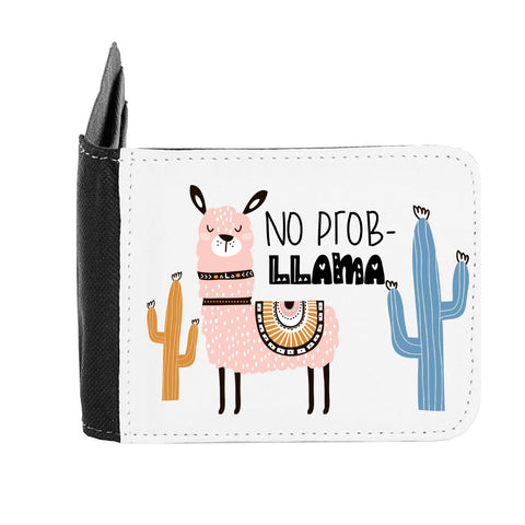 Llama One – No Problem No Prob-Llama Statement gent's wallet