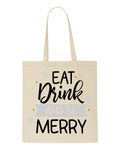 Eat drink and be merry style one tote style shopping bag