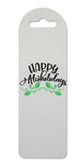 Happy alcoholidays style one mistletoe printed lightweight bookmark