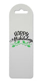 Happy alcoholidays style one mistletoe printed lightweight bookmark