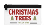 Christmas trees fresh cut sign flat-style pencil case