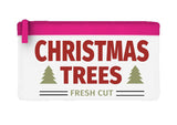 Christmas trees fresh cut sign flat-style pencil case