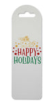 Happy holidays Santa sleigh printed lightweight bookmark