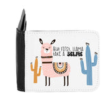 Llama One – But First, Let Me Take A Selfie Statement gent's wallet