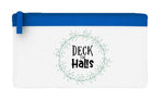 Deck the halls wreath flat-style pencil case