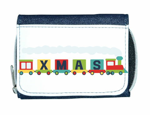 Xmas steam train stylish ladies purse