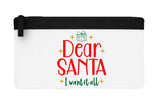 Dear Santa I want it all flat-style pencil case