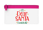 Dear Santa I want it all flat-style pencil case