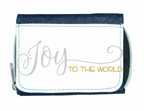 Joy to the world style 2 metallic simple stylish ladies purse