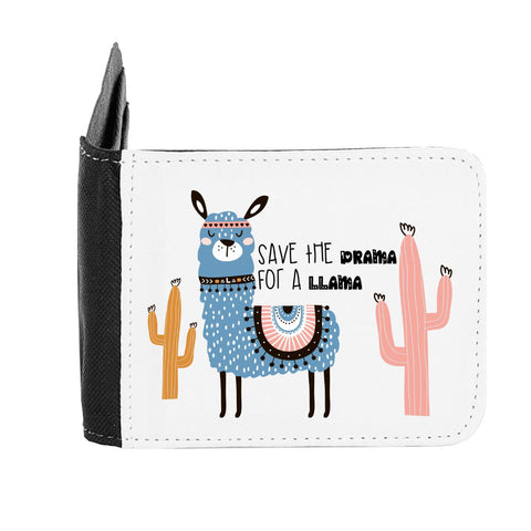 Llama Two - Save The Drama For A Llama Statement gent's wallet