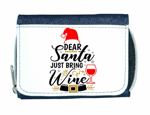 Dear Santa just bring wine stylish ladies purse