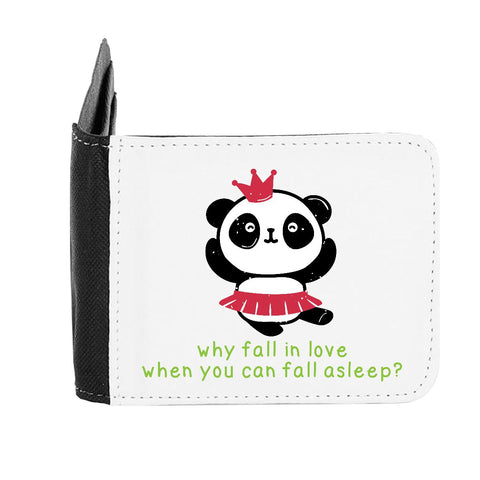 Panda 2 Why Fall In Love When You Can Fall Asleep gent's wallet