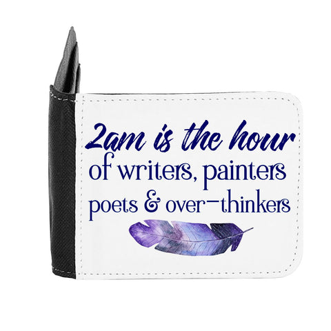 2am Is The Hour Of Writers, Painters, Poets And Over Thinkers Night Owl Statement gent's wallet