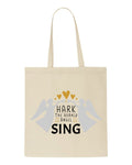 Hark the herald angels sing tote style shopping bag