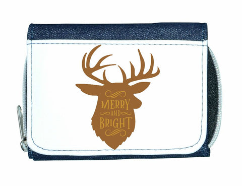 Merry and bright style 1 reindeer stylish ladies purse