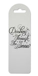 Dashing through the snow printed lightweight bookmark