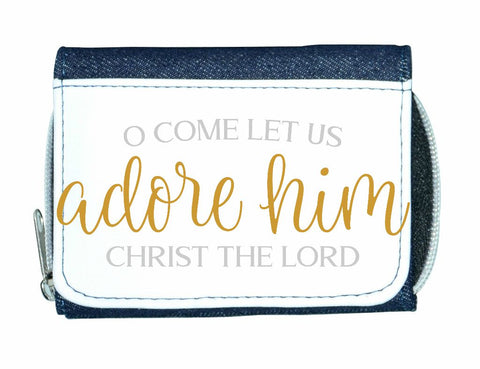 O come let us adore him Christ the lord stylish ladies purse