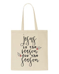 Jesus is the reason for the season style one tote style shopping bag