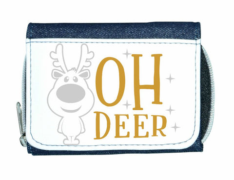 Oh deer style 2 metallic reindeer stylish ladies purse