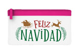 Feliz Navidad style two flat-style pencil case