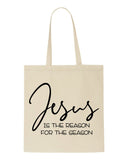 Jesus is the reason for the season style three tote style shopping bag