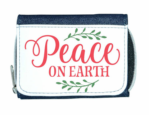 Peace on earth laurels stylish ladies purse