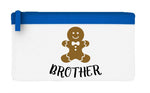 Matching gingerbread men family - Brother flat-style pencil case