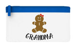 Matching gingerbread men family - Grandma flat-style pencil case