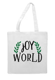 Joy to the world style 4 laurels tote style shopping bag