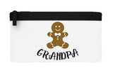 Matching gingerbread men family - Grandpa flat-style pencil case