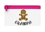 Matching gingerbread men family - Grandpa flat-style pencil case