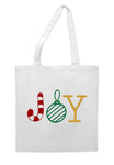 Joy wordart decorations tote style shopping bag