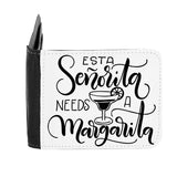 Esta Senorita Needs A Margarita Cocktail Statement gent's wallet