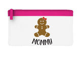 Matching gingerbread men family - Mommy flat-style pencil case