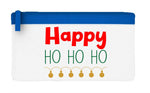 Happy ho ho ho lights flat-style pencil case