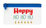 Happy ho ho ho lights flat-style pencil case