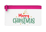 Merry Christmas (happy holidays style one) flat-style pencil case