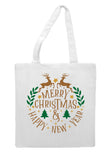 Merry Christmas and a happy new year tote style shopping bag