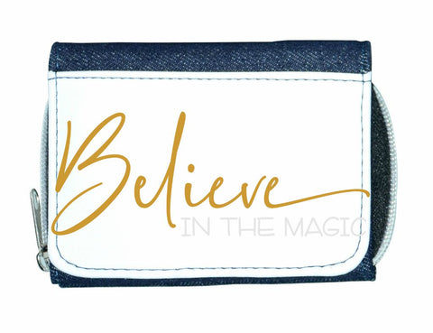 Believe in the magic of Christmas metallic simple style one stylish ladies purse