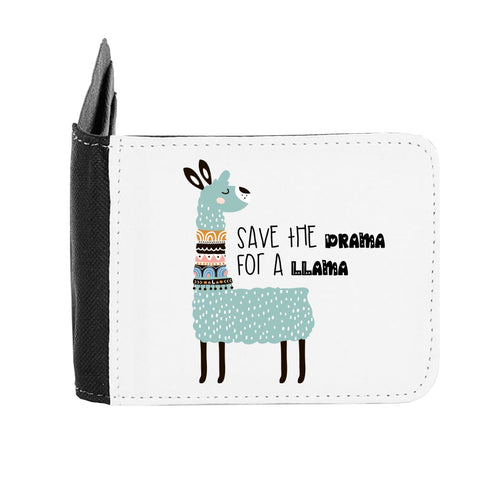 Llama Three - Save The Drama For A Llama Statement gent's wallet