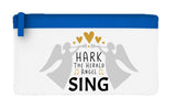 Hark the herald angels sing flat-style pencil case