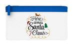 Here comes Santa Claus style one flat-style pencil case