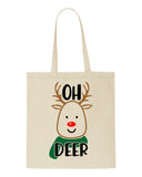 Oh deer style 1 scarf tote style shopping bag