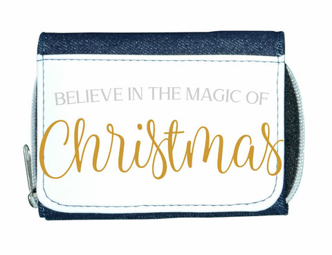 Believe in the magic of Christmas metallic simple style two stylish ladies purse