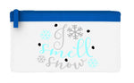 I smell snow flat-style pencil case