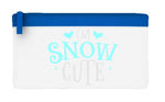 I'm snow cute flat-style pencil case