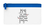 Jesus is the reason for the season style one flat-style pencil case